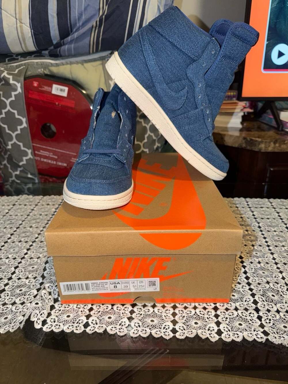 Nike WMNS Jordan Air Ship SP Denim FJ2848-400 Women's Size
